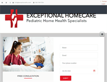 Tablet Screenshot of exceptionalhc.com